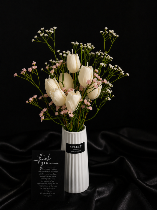 Luxe Vase(7 Tulips)