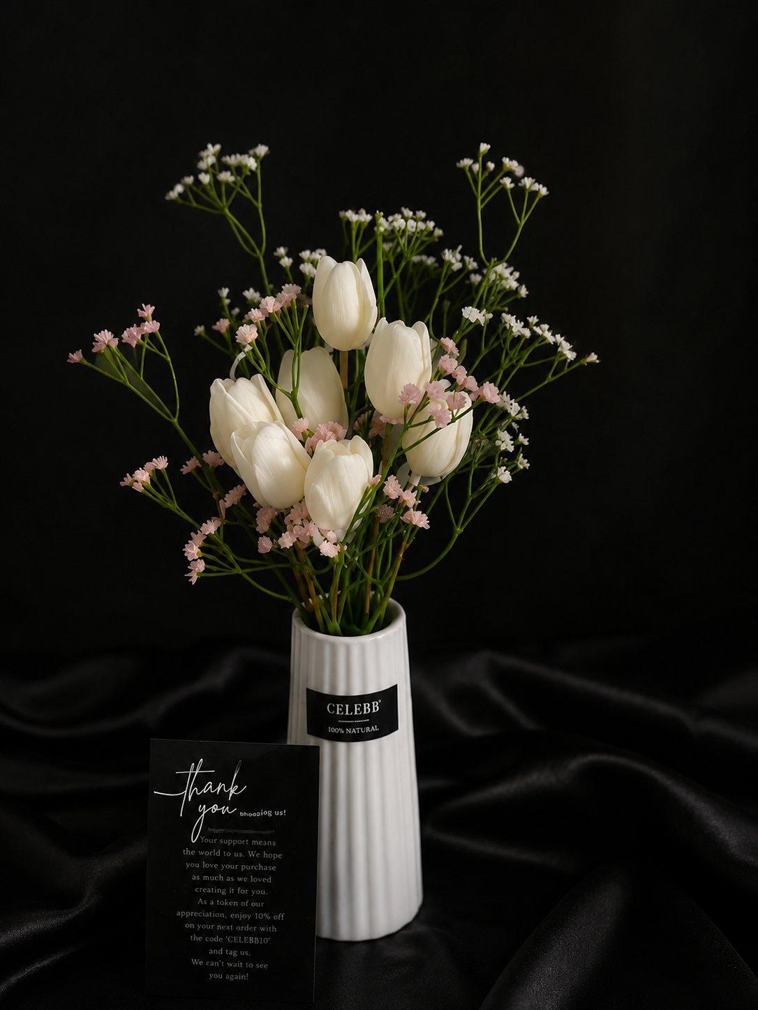 Luxe Vase(7 Tulips)